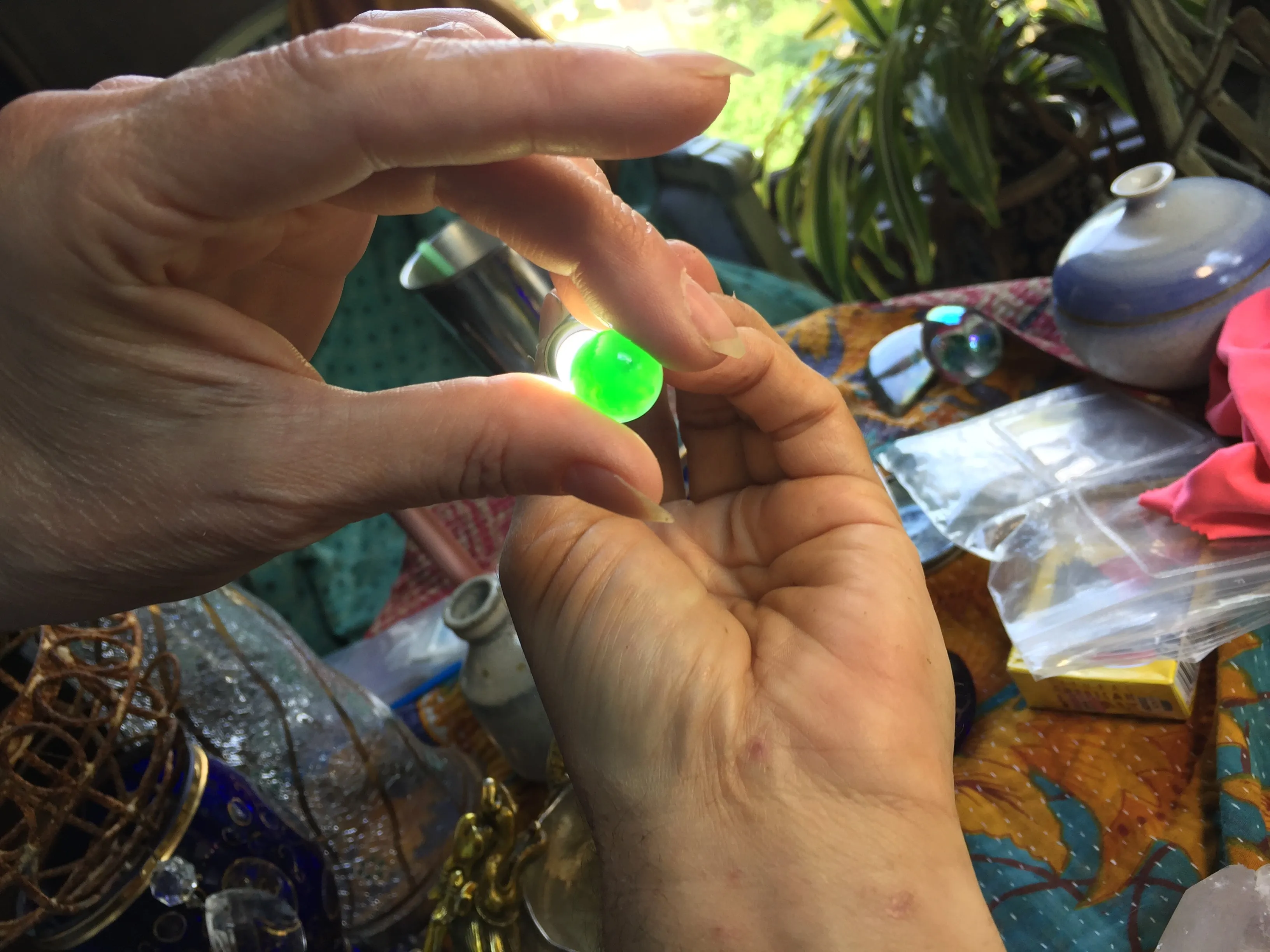 USE 12.73 ct. Marlborough Green Chalcedony, 12.73 ct. Cabochon, Master cut Top Quality