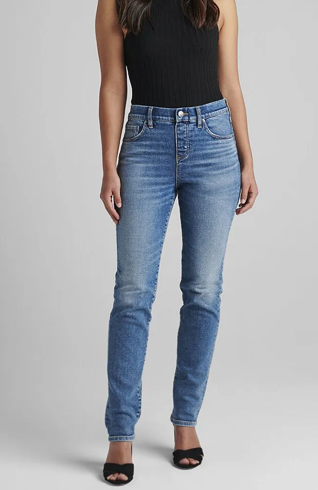 Valentina High Rise Straight Leg Pull-On Jeans