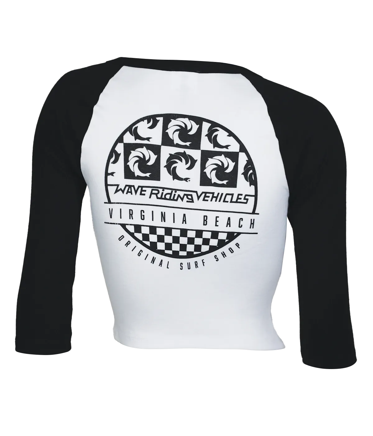 VB Wall Ladies Crop Raglan T-Shirt