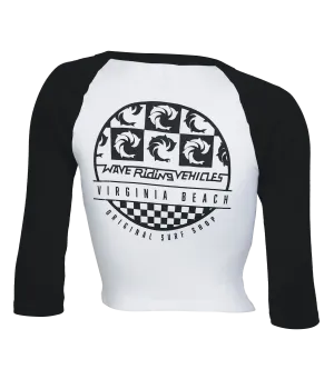 VB Wall Ladies Crop Raglan T-Shirt