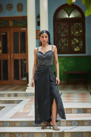 Vega Black Gown