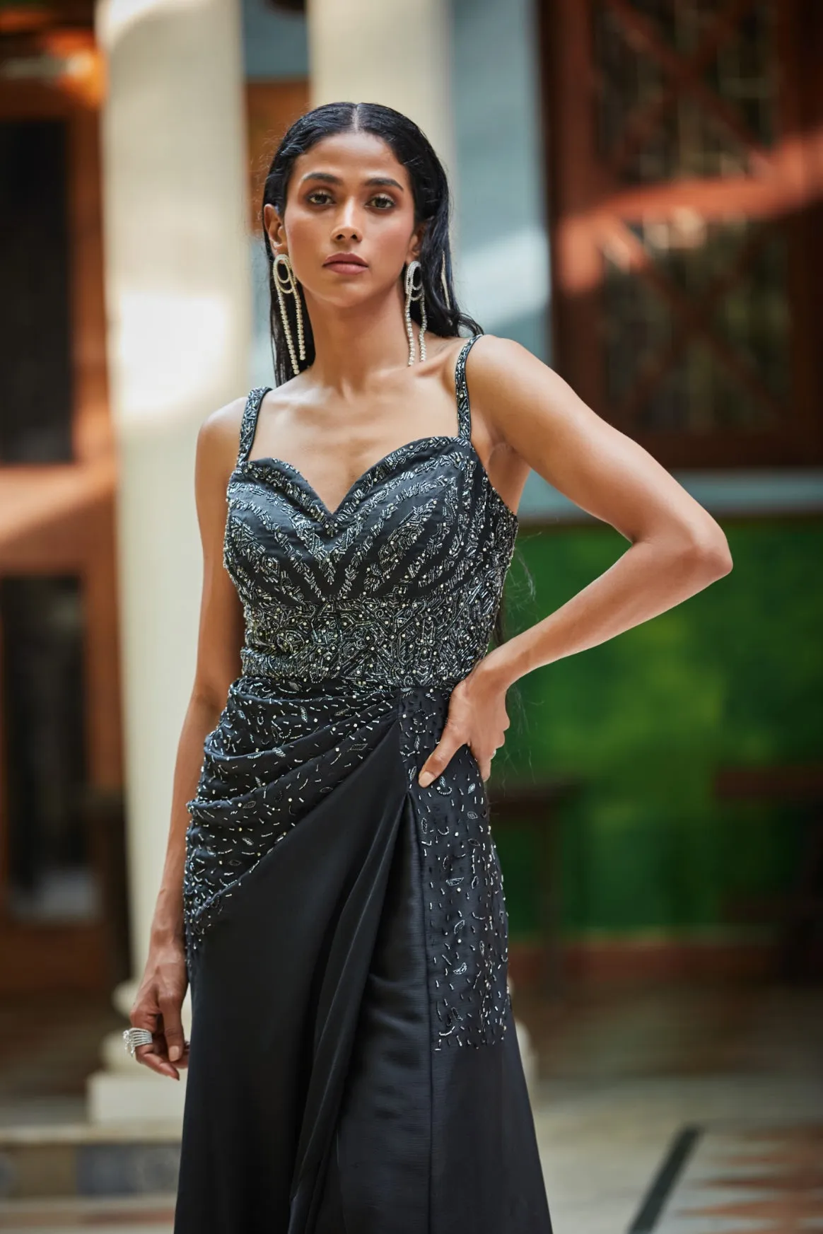 Vega Black Gown
