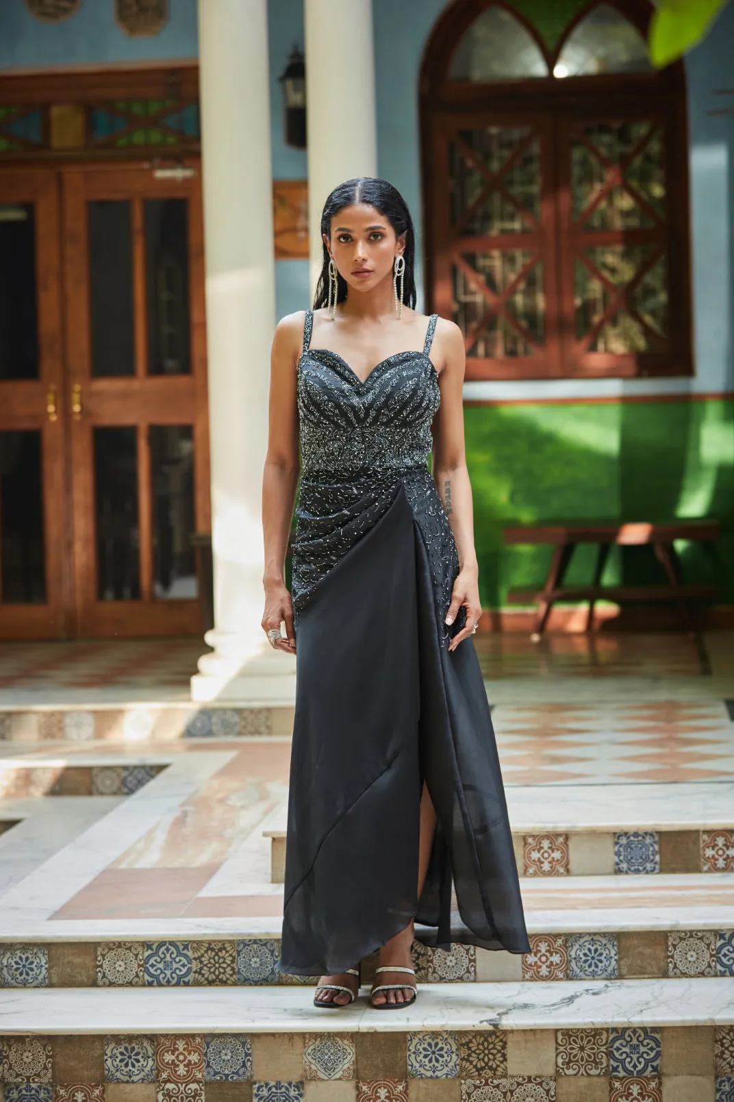 Vega Black Gown