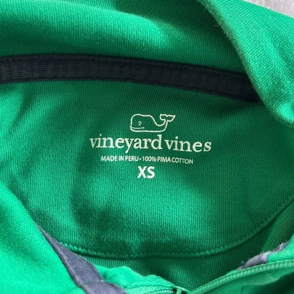 Vineyard Vines | 1/4 Zip Pullover | Green | Womens size XS | 100% Pima Cotton
