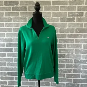 Vineyard Vines | 1/4 Zip Pullover | Green | Womens size XS | 100% Pima Cotton