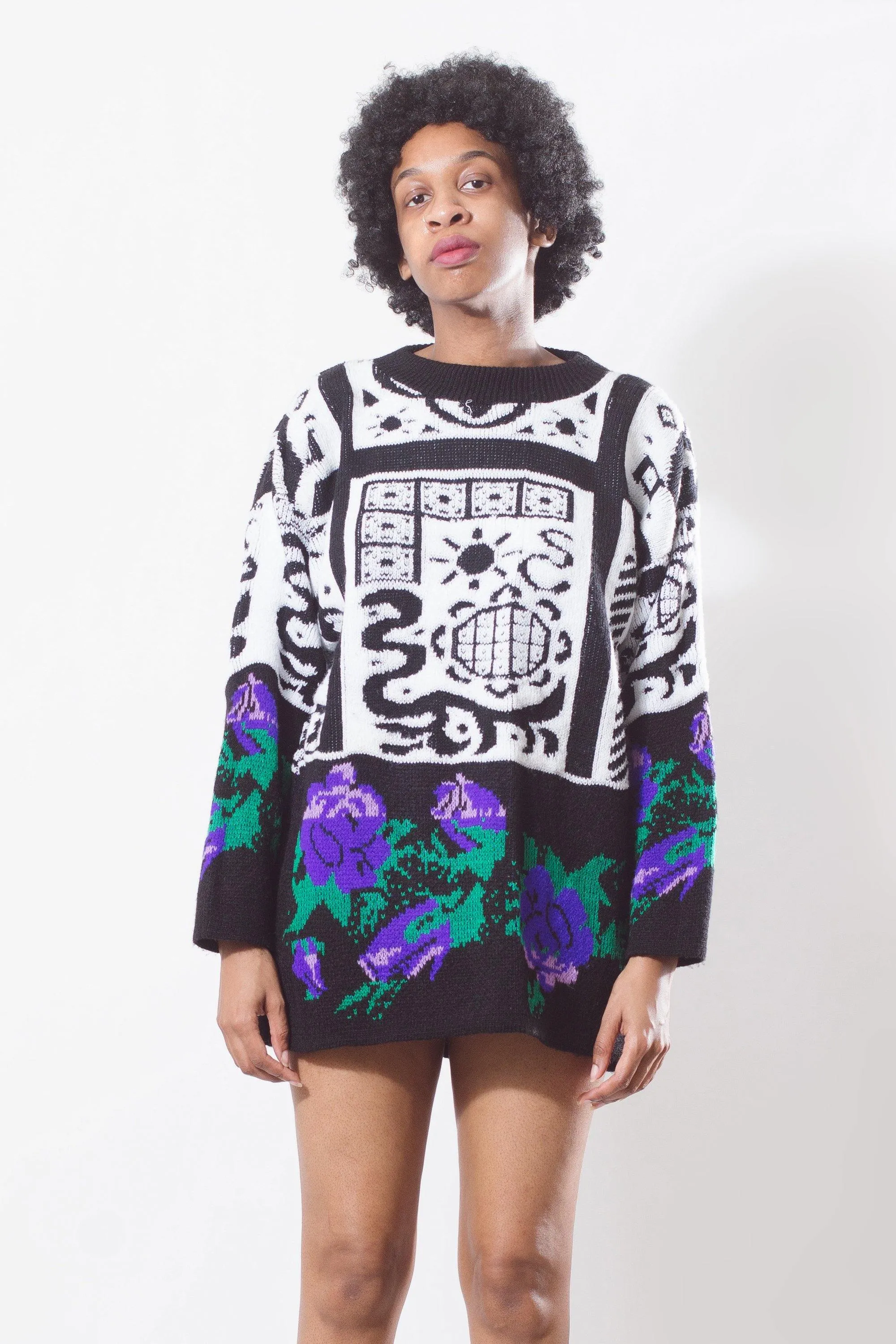 Vintage 90's Floral Abstract Sweater