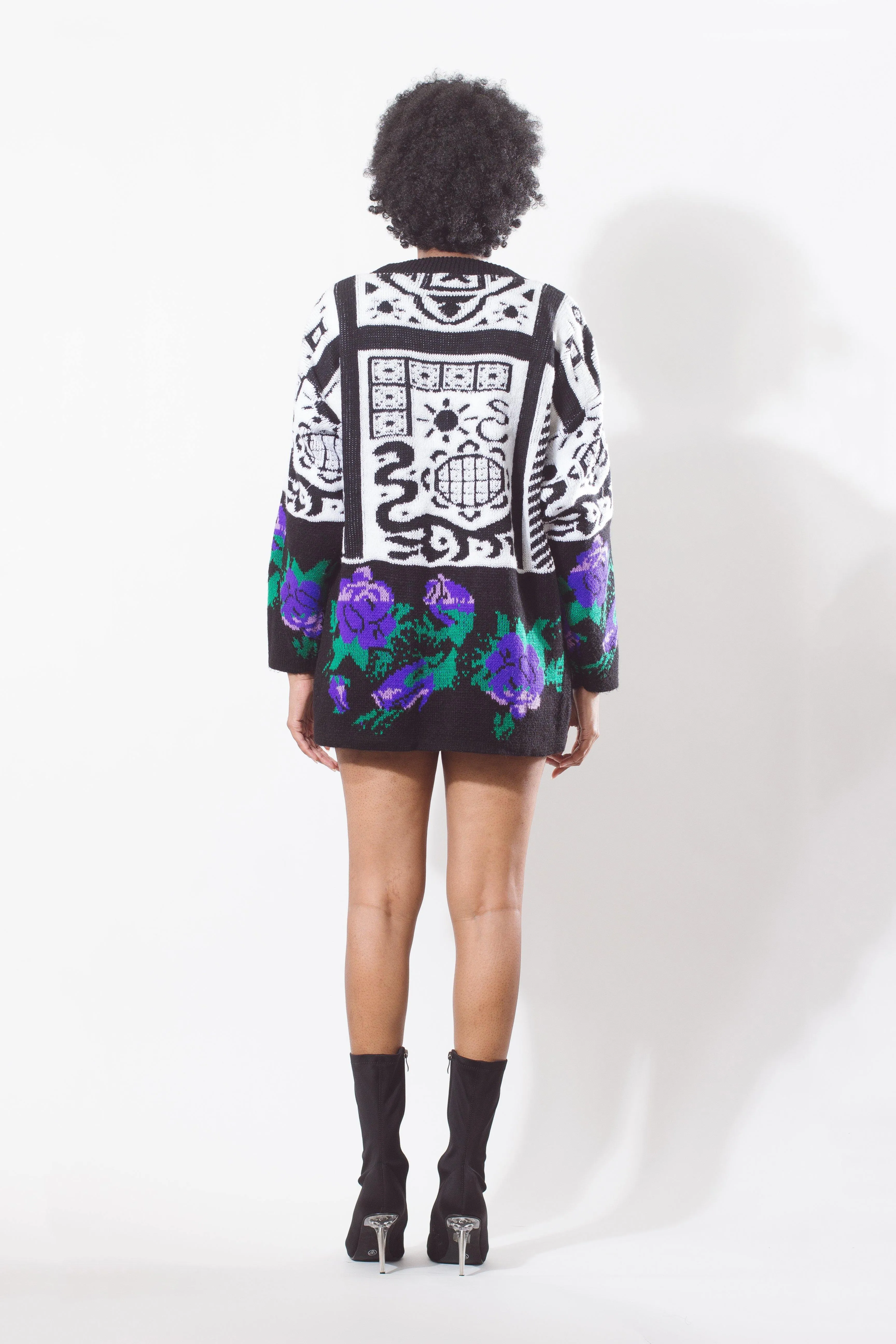 Vintage 90's Floral Abstract Sweater