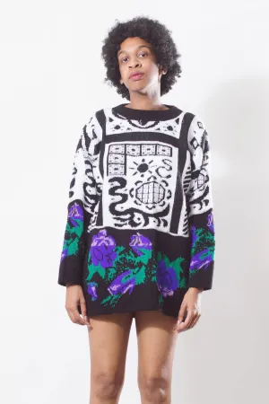 Vintage 90's Floral Abstract Sweater