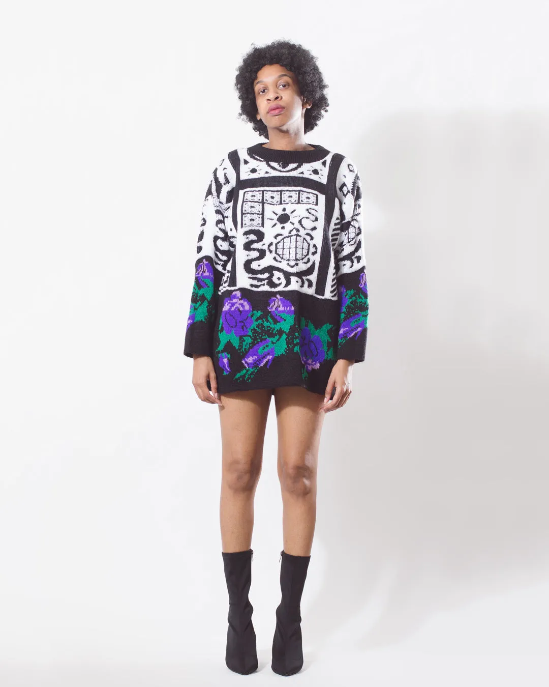 Vintage 90's Floral Abstract Sweater