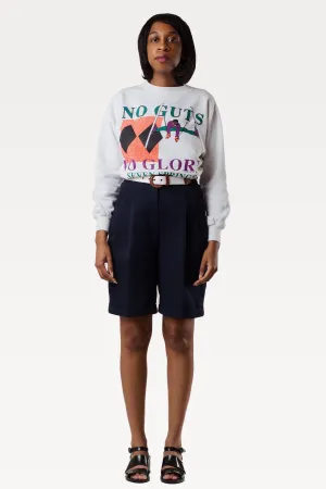 Vintage 90's White Sports Pullover Sweater | S