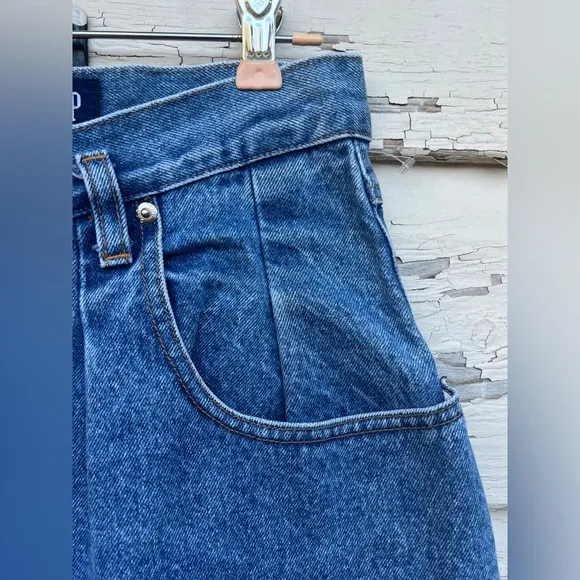 Vintage Gap RARE 90s 1990s 100% Cotton High Waisted Barrel Mom Jeans 13/14