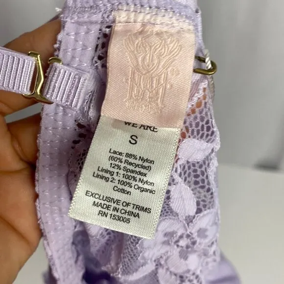 We are HAH NWT Comin' In HAHT Lace Bodysuit Lavender - Size S