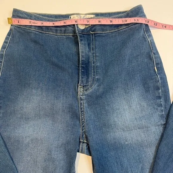 We The Free People Just Float On Flare Jeans Women's 26 Raw Hem High Rise