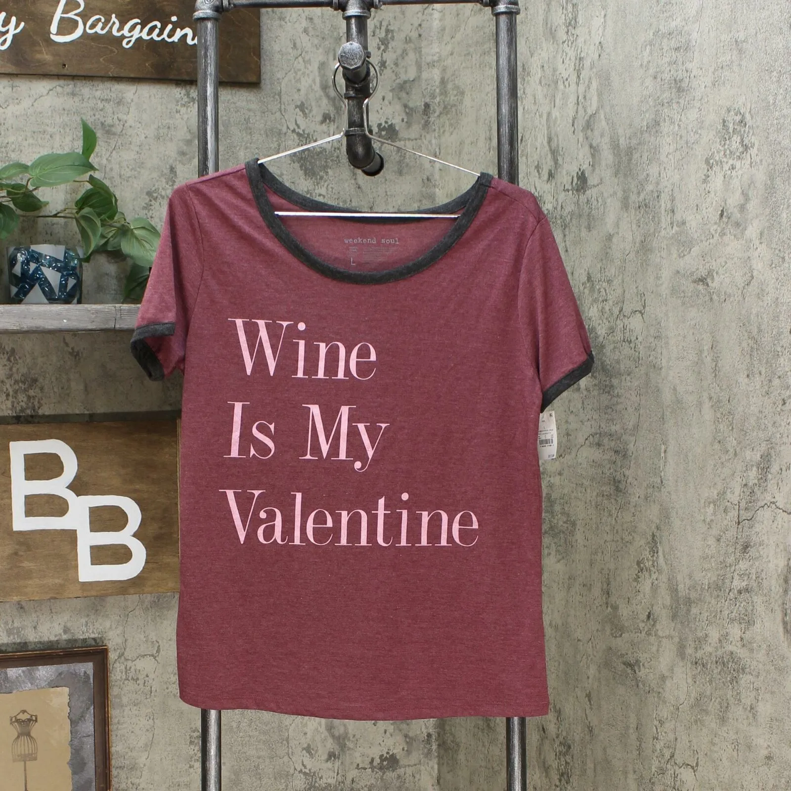 Weekend Soul Women's Wine Is My Valentine Pajama Top