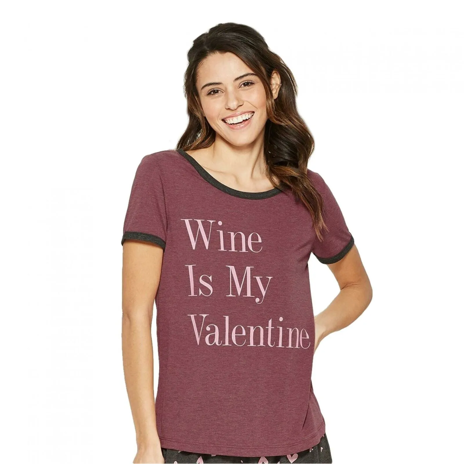 Weekend Soul Women's Wine Is My Valentine Pajama Top