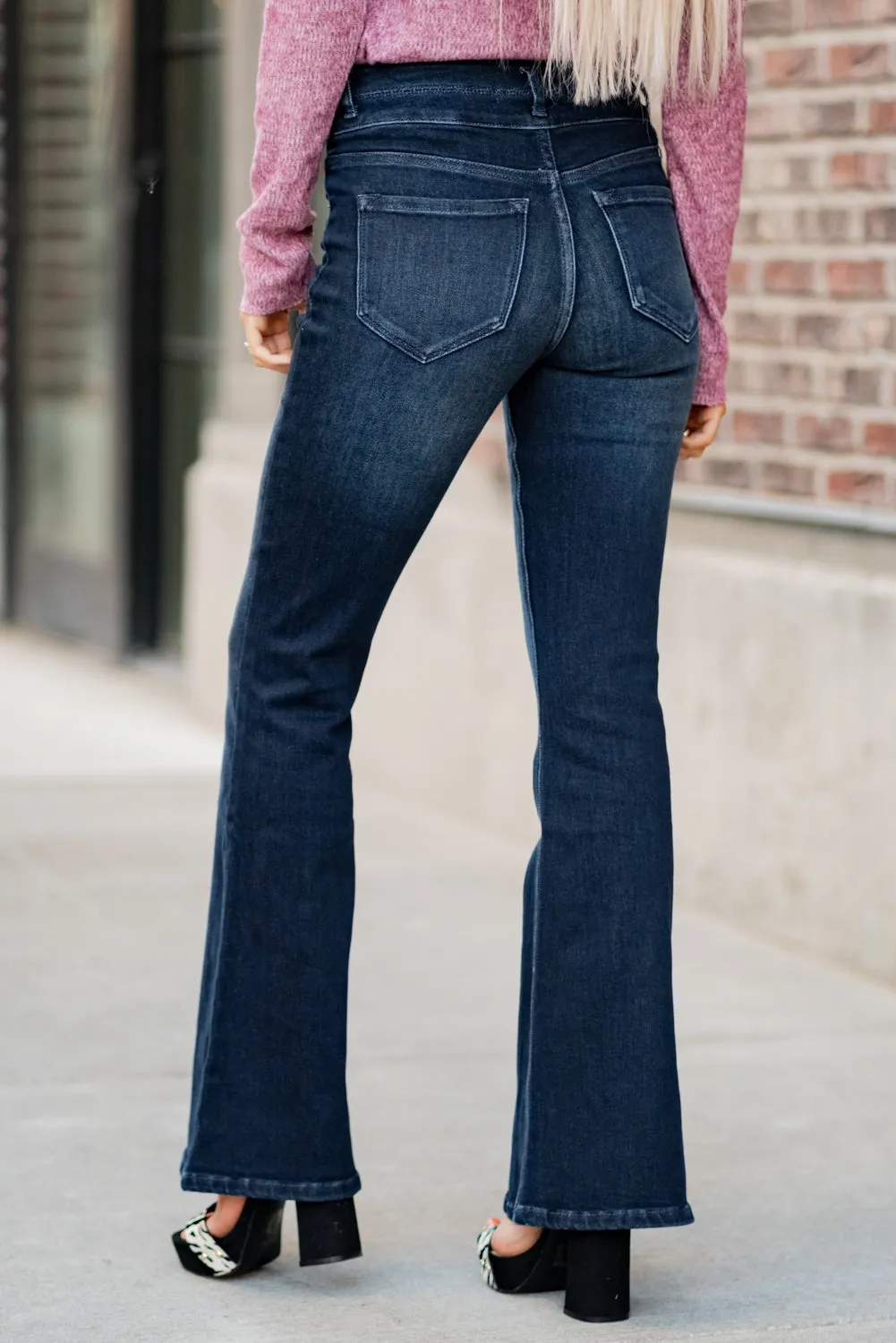 Westerly High Rise Double Button Flare