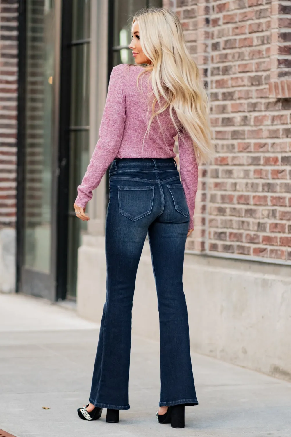 Westerly High Rise Double Button Flare