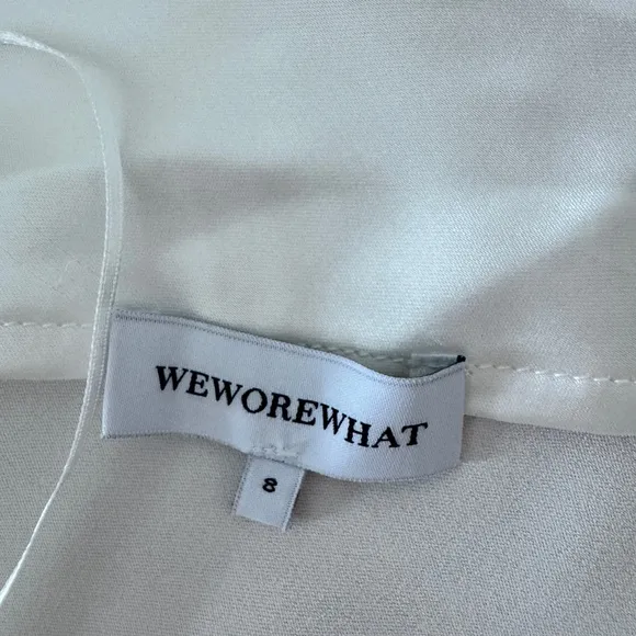 WeWoreWhat Strapless Silky Maxi Dress in White | REVOLVE