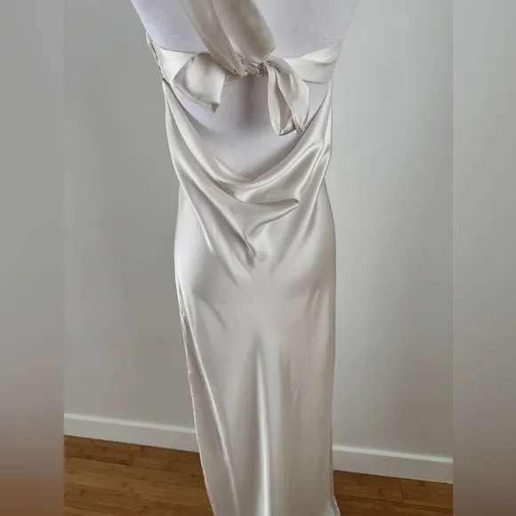 WeWoreWhat Strapless Silky Maxi Dress in White | REVOLVE