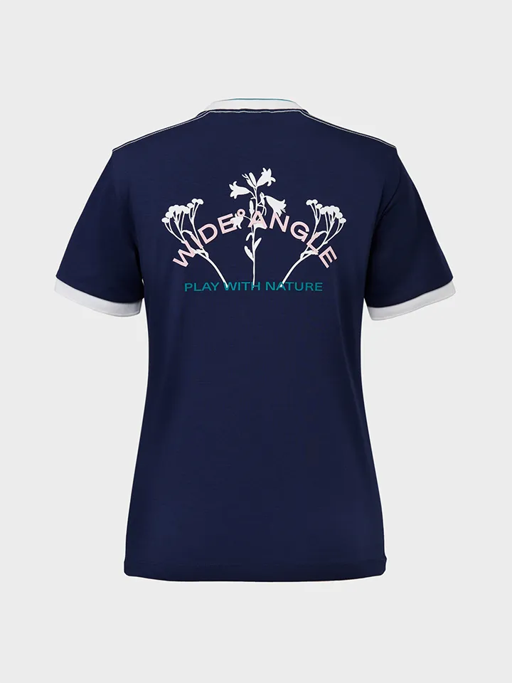 WideAngle: CO Print Ringer Round T-Shirt L - 3 Colors