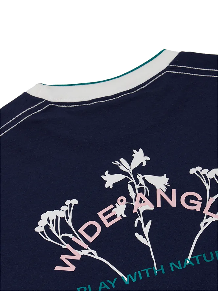 WideAngle: CO Print Ringer Round T-Shirt L - 3 Colors