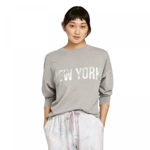 Wild Fable Women's New York Long Sleeve Crewneck Relaxed Graphic T-Shirt