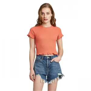 Wild Fable Women's Short Sleeve Crewneck Thermal T-Shirt