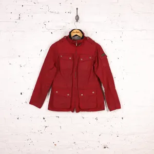 Women's Barbour International Fandor Wax Jacket - Red - Women's M
