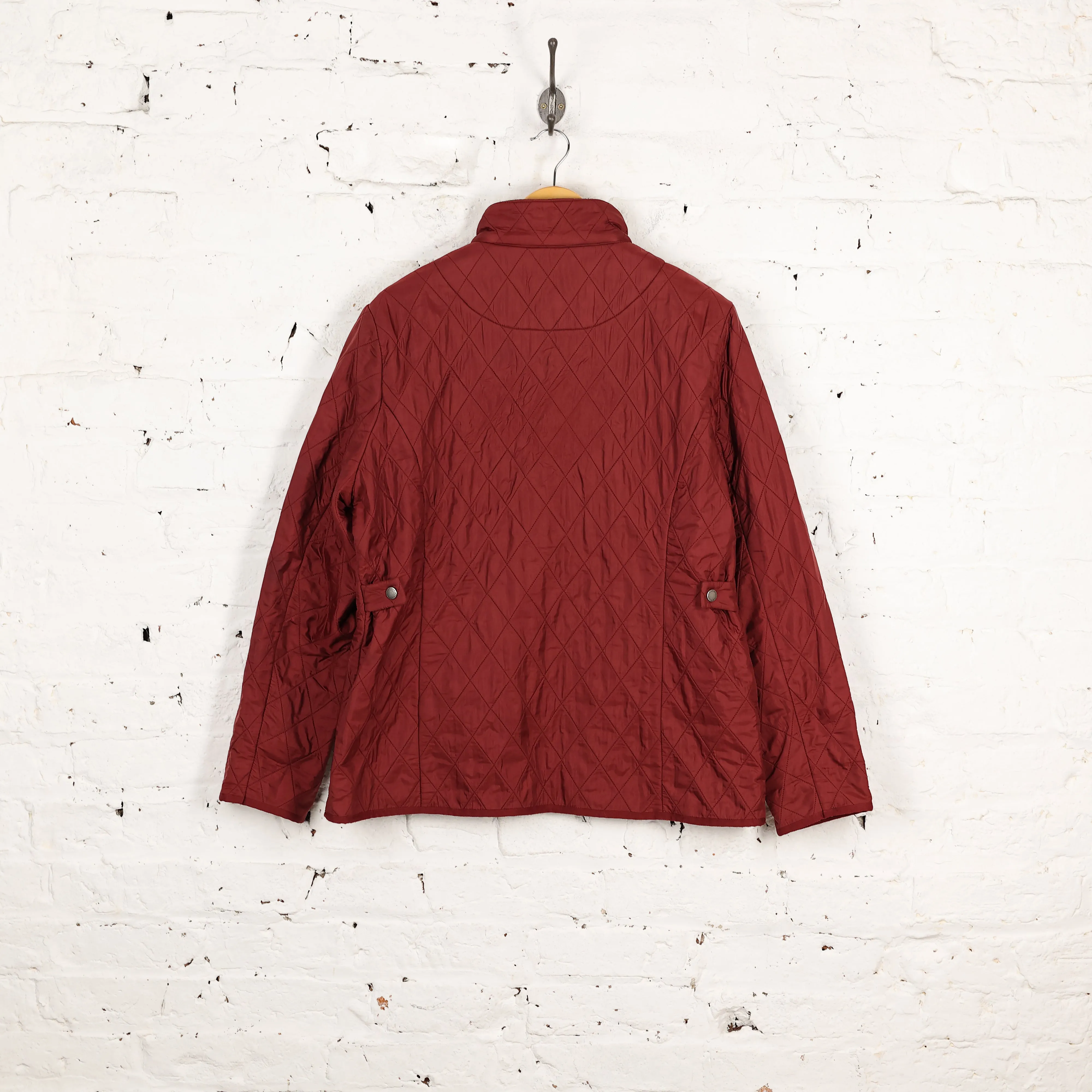 Women's Barbour Utility Polar Quilt Jacket - Red - Women's L