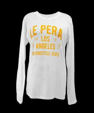 Women's Le Pera White Text Long Sleeve