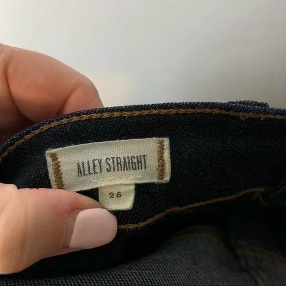 Women’s Madewell dark wash Alley straight leg jeans size 26