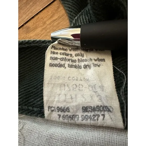 Wrangler Jeans Womens 11 Green Bare Back Wedgie Rodeo High Rise Y2K 24×32.5 VTG