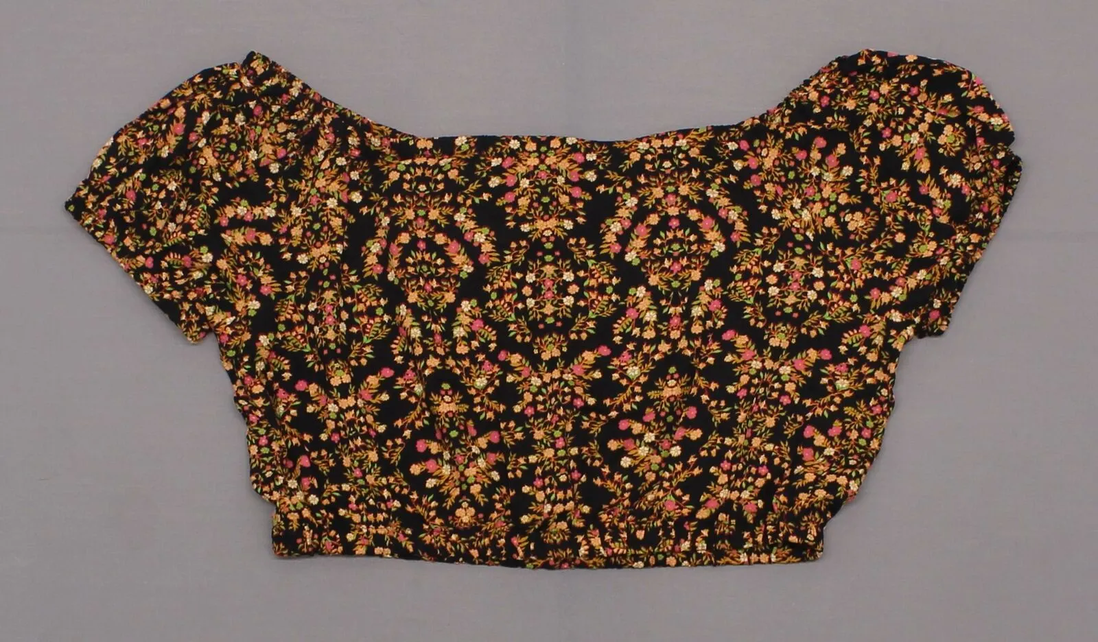 Xhilaration Women's Floral Short Sleeve Off the Shoulder Top Shirt Blouse