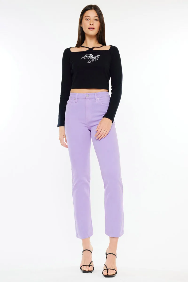Zandria Ultra High Rise 90's Straight Leg Jeans