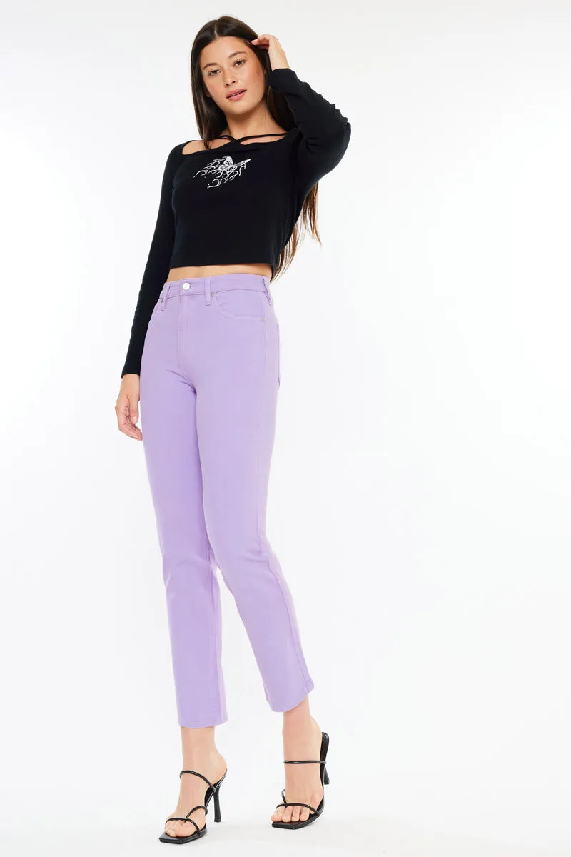 Zandria Ultra High Rise 90's Straight Leg Jeans