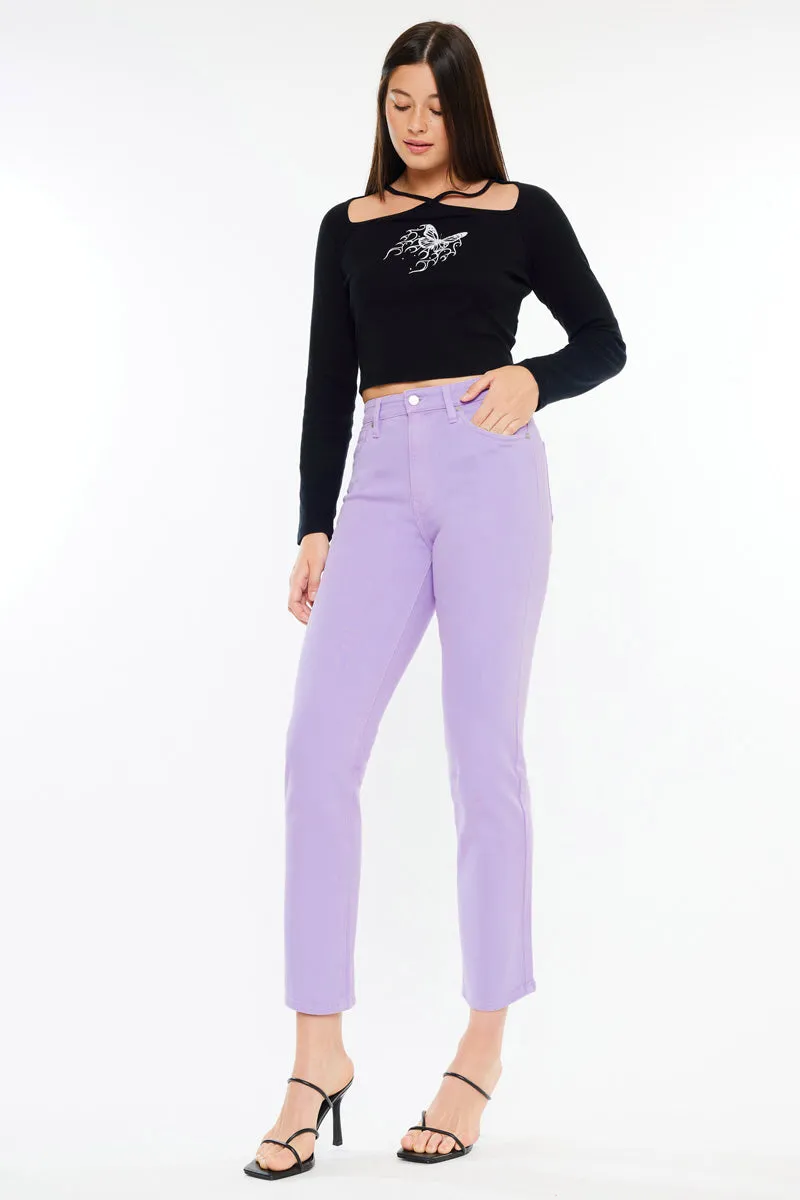 Zandria Ultra High Rise 90's Straight Leg Jeans