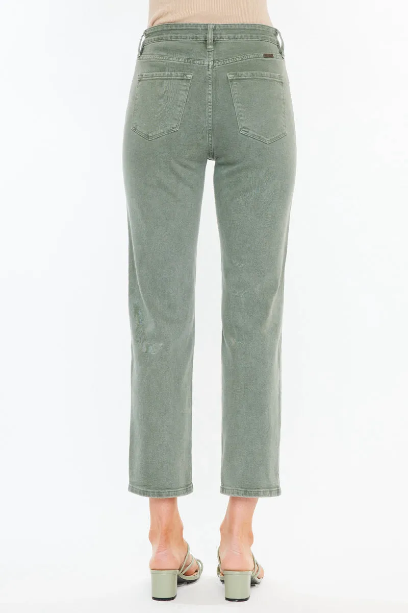 Zandria Ultra High Rise 90's Straight Leg Jeans