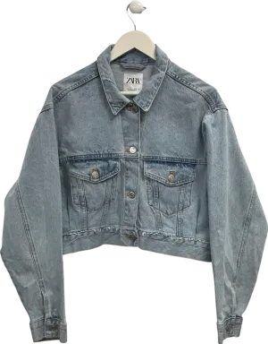 ZARA Blue Denim Jacket UK L