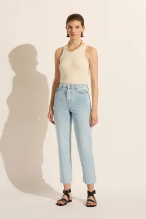 Zoe Crop High Straight Jean Basis